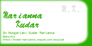 marianna kudar business card